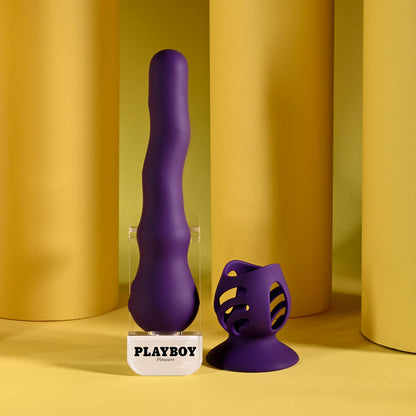 Playboy Pleasure WIGGLE IT - Purple 23.9 cm Wiggling Vibrator