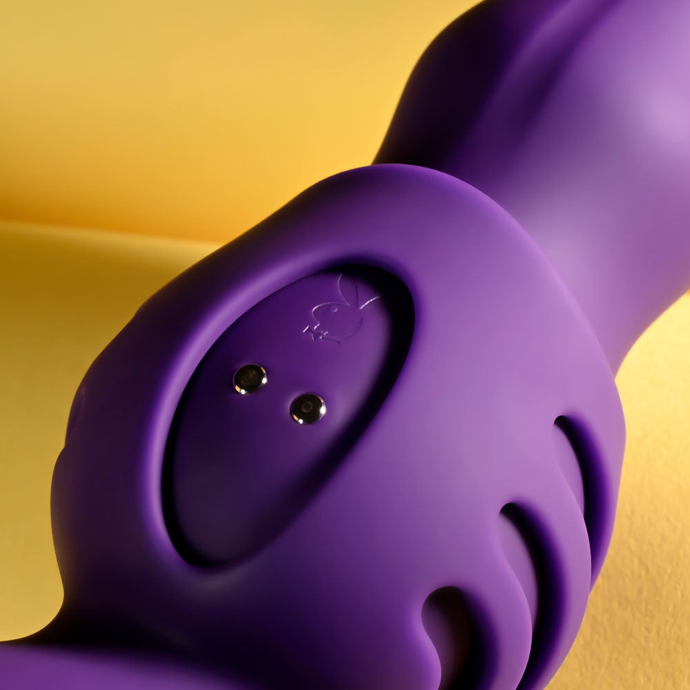 Playboy Pleasure WIGGLE IT - Purple 23.9 cm Wiggling Vibrator