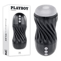 Black and gray electronic device with 'Playboy' branding on a white background