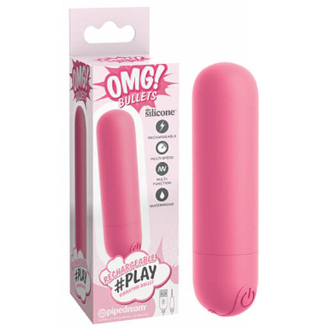 OMG! Bullets #Play - Pink USB Rechargeable Bullet - Image 1