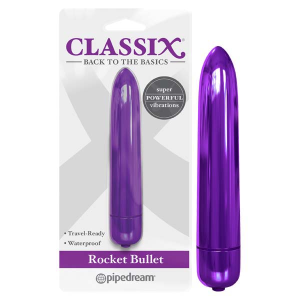 Classix Rocket Bullet - Metallic Purple 8.9 cm Bullet - Image 1