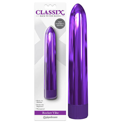 Purple Rocket Vibe with packaging on a white background