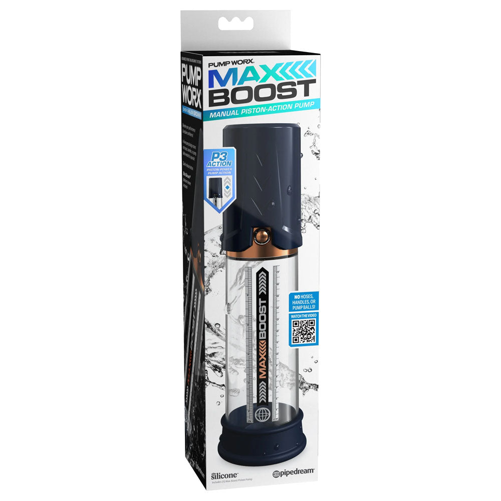 Pump Worx Max Boost - Blue Penis Pump