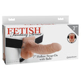 Fetish Fantasy Series 7'' Hollow Strap-On With Balls - Flesh 17.8 cm (7'') Hollow Strap-On - Image 1