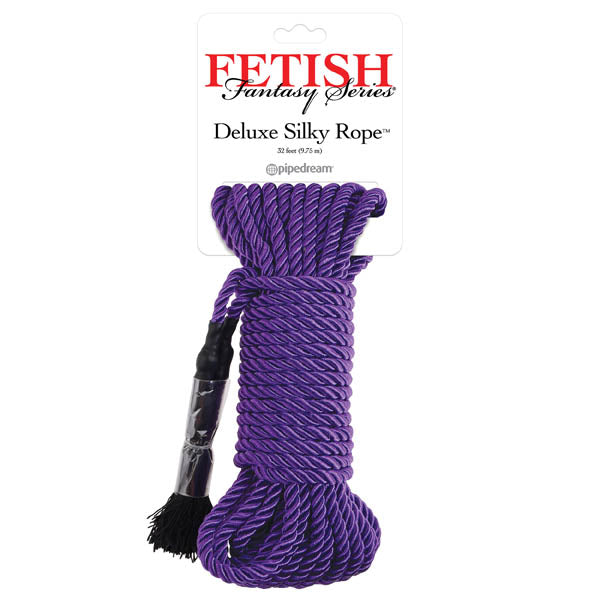 Fetish Fantasy Series Deluxe Silky Rope - Purple Bondage Rope - 9.75 m Length - Image 1