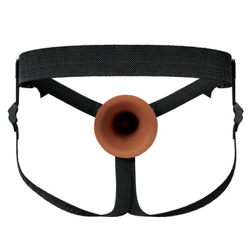 FX Elite 8'' Silicone Hollow Strap-On - Tan - Tan 20 cm Hollow Strap-On