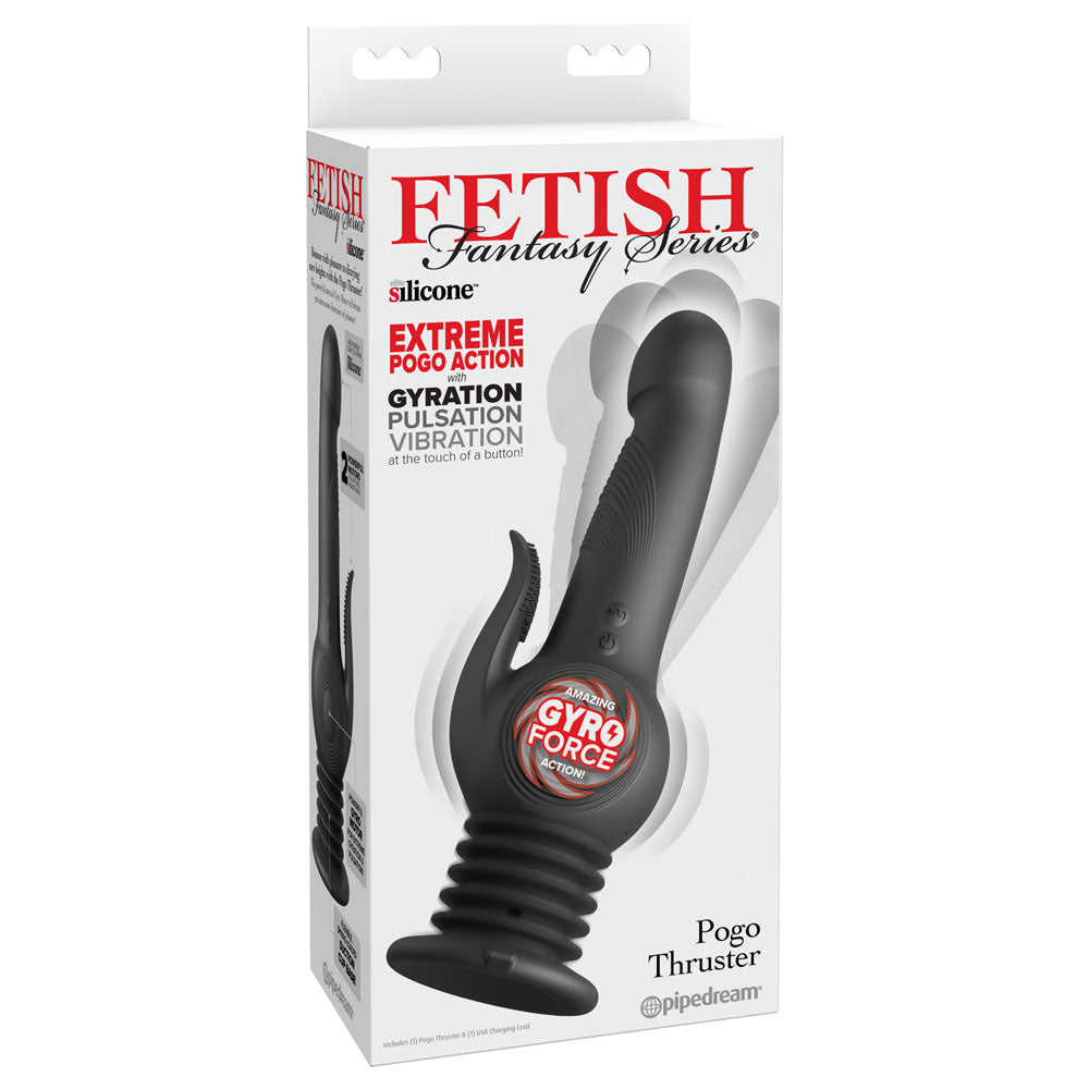 Package of Fetish Fantasy Series Gyro Force Pogo Thruster on a white background