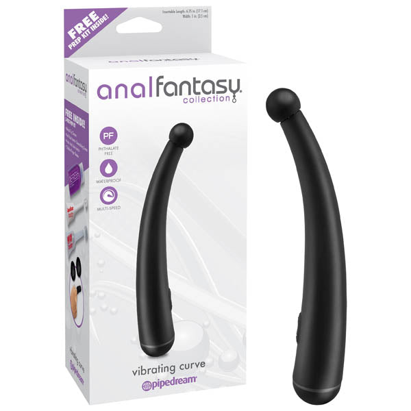 Anal Fantasy Collection Vibrating Curve - Black 17.1 cm (6.75'') Anal Vibrator - Image 1