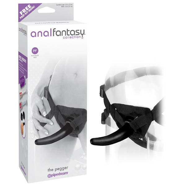 Anal Fantasy Collection The Pegger - Black 12 cm (4.75'') Strap-On - Image 1