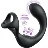 Anal Fantasy Elite Ass-Gasm Taint-alizer - Black USB Rechargeable Prostate Massage with Cock Ring - Image 4