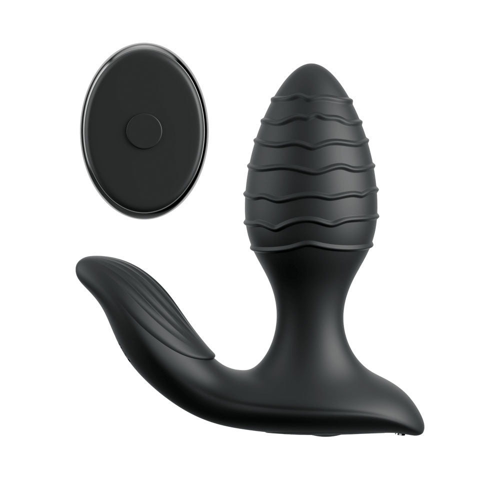 Anal Fantasy Elite Gyro-Milk Pro - Black Gyrating Butt Plug
