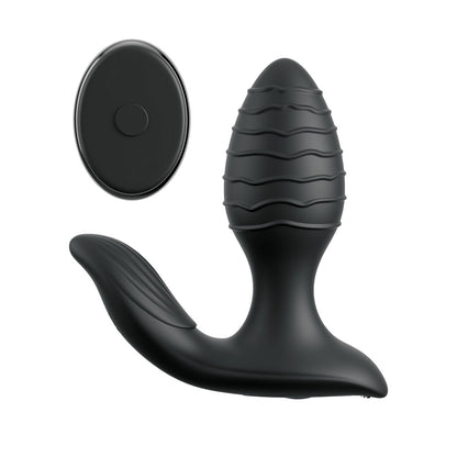 Anal Fantasy Elite Gyro-Milk Pro - Black Gyrating Butt Plug
