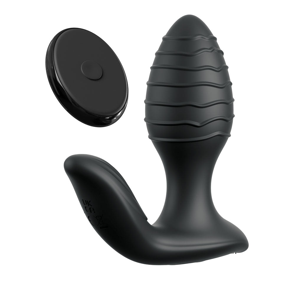Anal Fantasy Elite Gyro-Milk Pro - Black Gyrating Butt Plug