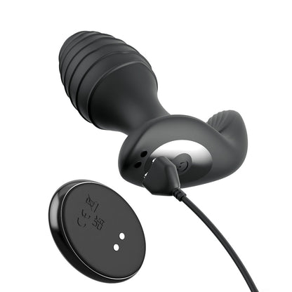 Anal Fantasy Elite Gyro-Milk Pro - Black Gyrating Butt Plug