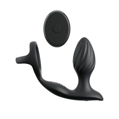 Anal Fantasy Elite Ass-Gasm Gyro-Milk Pro - Black Gyrating Butt Plug