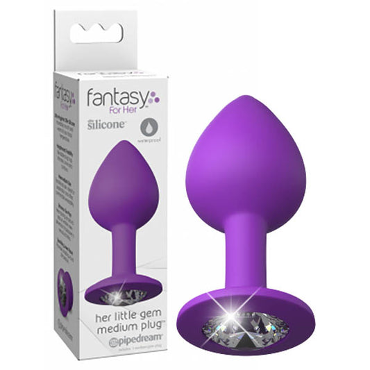 Fantasy For Her Little Gem Medium Plug - Purple 8.1 cm Butt Plug