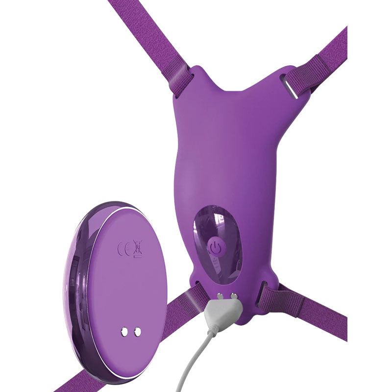 Fantasy For Her Ultimate Butterfly Strap-On - Purple Strap-On