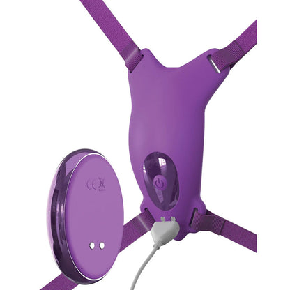 Fantasy For Her Ultimate Butterfly Strap-On - Purple Strap-On