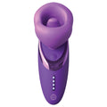 Purple electronic device on a white background