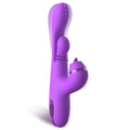 Purple electronic device on a white background
