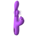 Purple electronic device on a white background