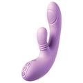 Fantasy For Her intiMotion Flutter Pro - Purple 20.6 cm USB Rechargeable Rabbit Vibrator with Pulsating Tip