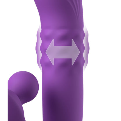Fantasy For Her Harmoni Pro - Purple 17.8 cm Throbbing Vibrator