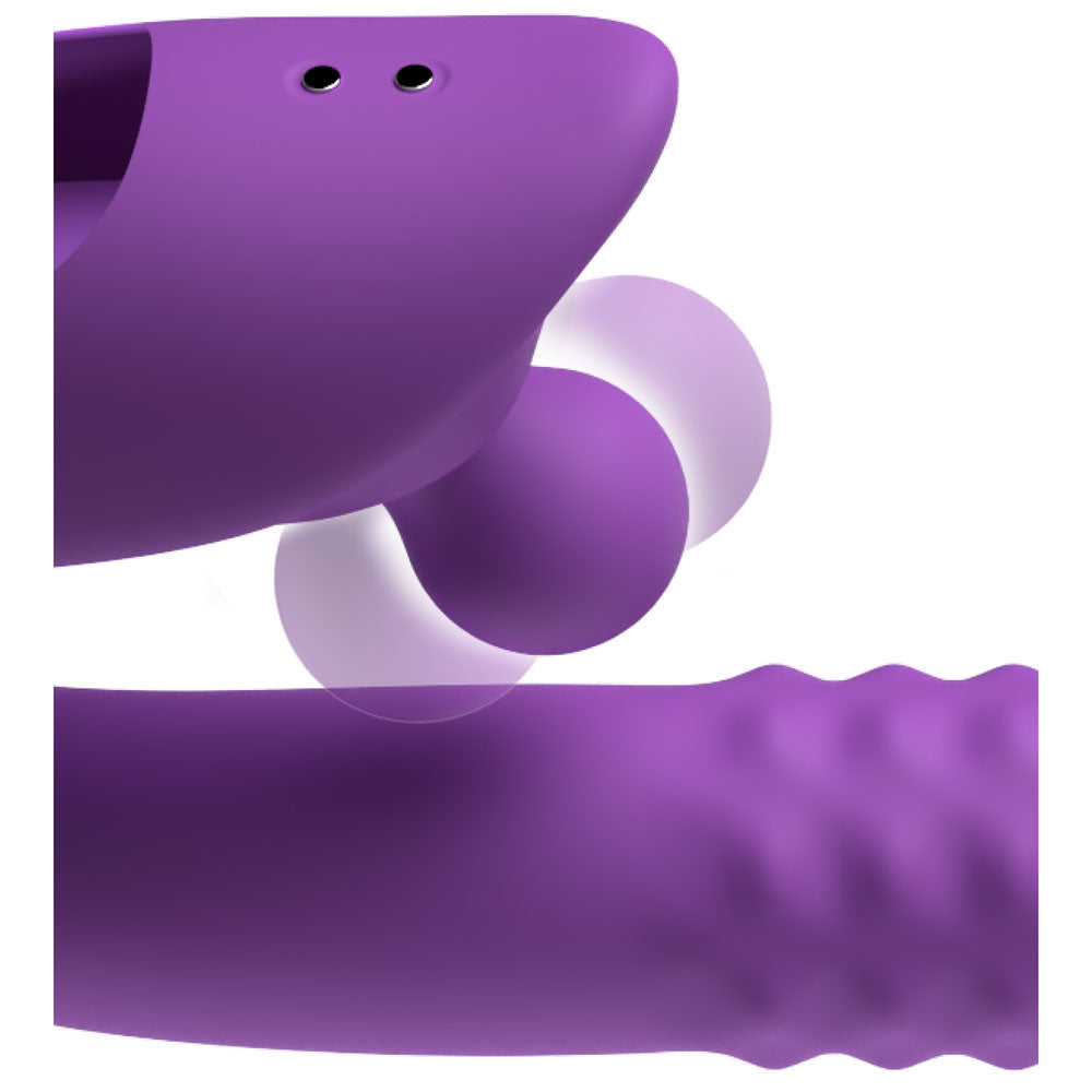 Fantasy For Her Harmoni Pro - Purple 17.8 cm Throbbing Vibrator