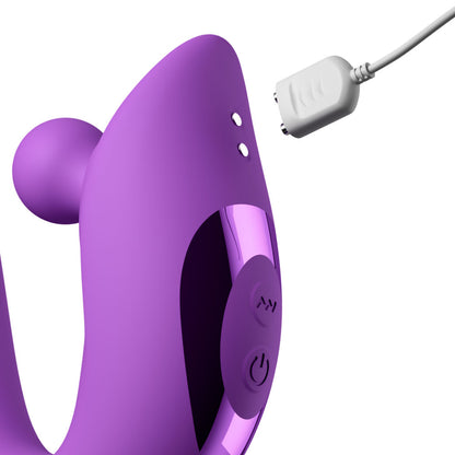 Fantasy For Her Harmoni Pro - Purple 17.8 cm Throbbing Vibrator