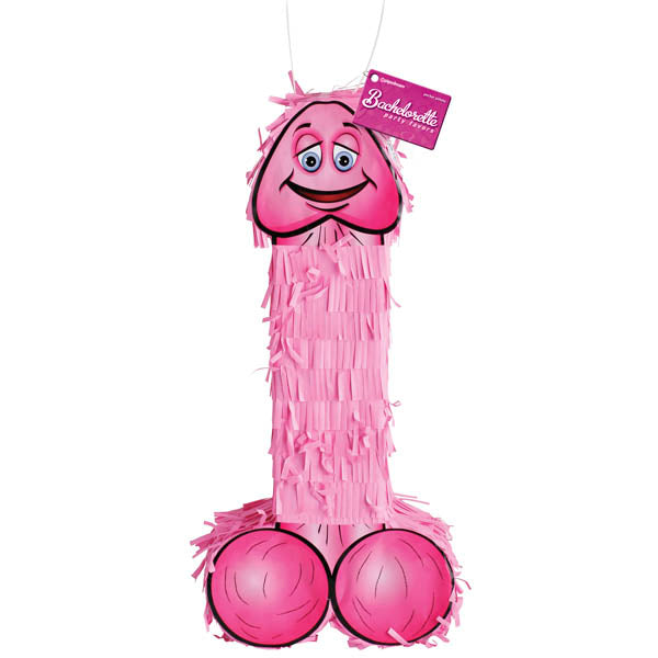 Bachelorette Party Favors Pecker Piñata - Pink Hen's Night Novelty - Image 1