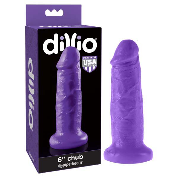 Dillio 6'' Chub - Purple 15.2 cm Dong - Image 1