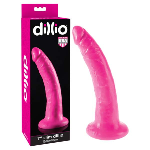 Dillio 7'' Slim - Pink 17.8 cm Dong - Image 1
