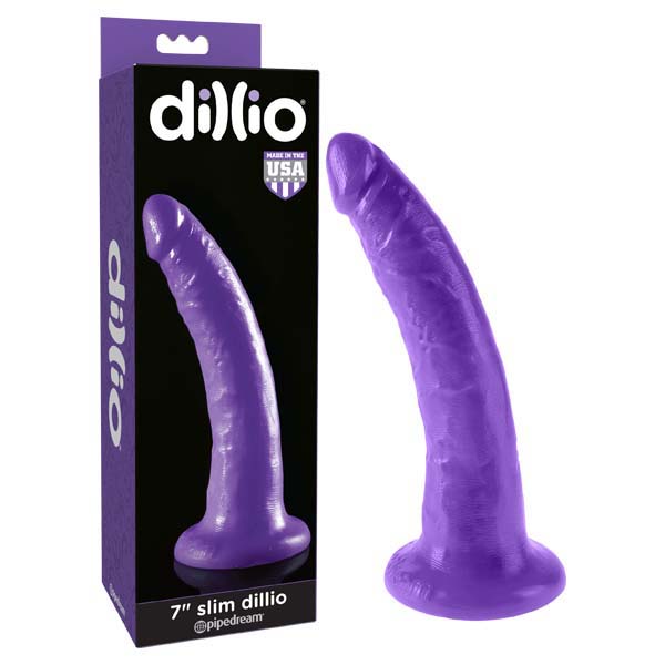 Dillio 7'' Slim - Purple 17.8 cm Dong - Image 1