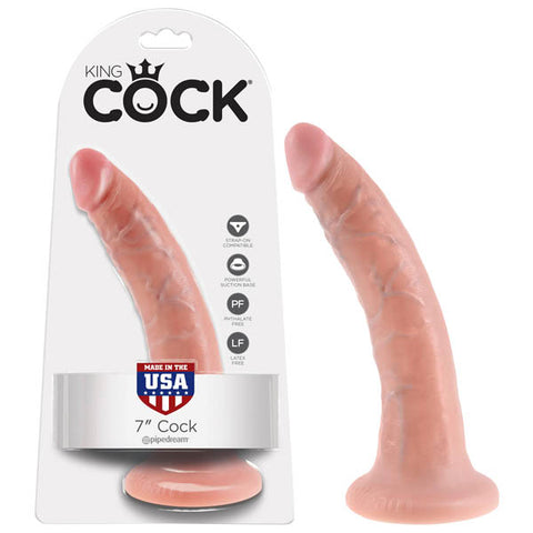 King Cock 7'' Cock - Flesh 17.8 cm (7'') Dong - Image 1