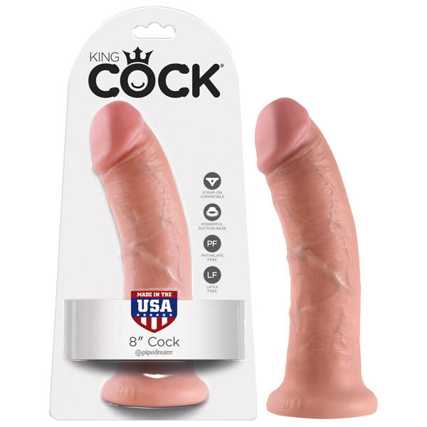 King Cock 8'' Cock - Flesh 20.3 cm (8'') Dong - Image 1