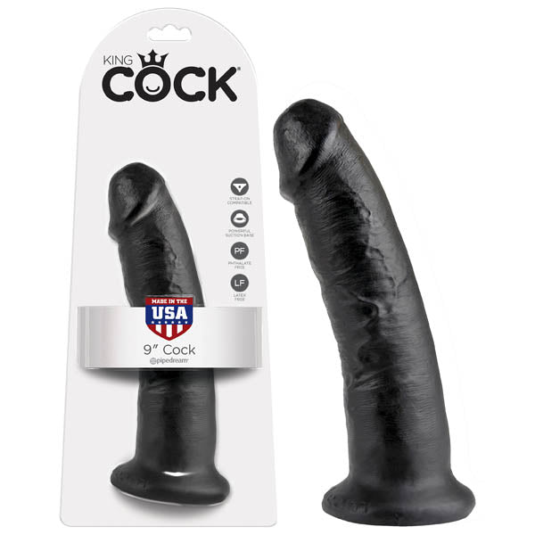 King Cock 9'' Cock - Black 22.9 cm (9'') Dong - Image 1