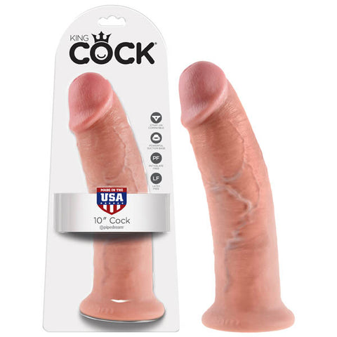 King Cock 10'' Cock - Flesh 25.4 cm (10'') Dong - Image 1
