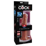 King Cock Plus 8'' Triple Density Cock - Brown 20.3 cm Dong - Image 3