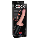 King Cock Plus 6.5'' Thrusting Cock with Balls - Flesh 16.5 cm Thrusting Dong - Image 1