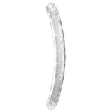 King Cock 18 Inch Double Dildo - Clear 45.7 cm Double Dong - Image 2