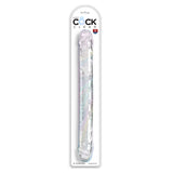King Cock 18 Inch Double Dildo - Clear 45.7 cm Double Dong - Image 5