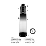 Pumped Automatic Rechargeable Luv Pump - Black USB Rechargeable Powered Penis Pump - Image 5