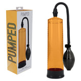 PUMPED Basic Pump 1 - Orange - Orange Penis Pump - Image 1