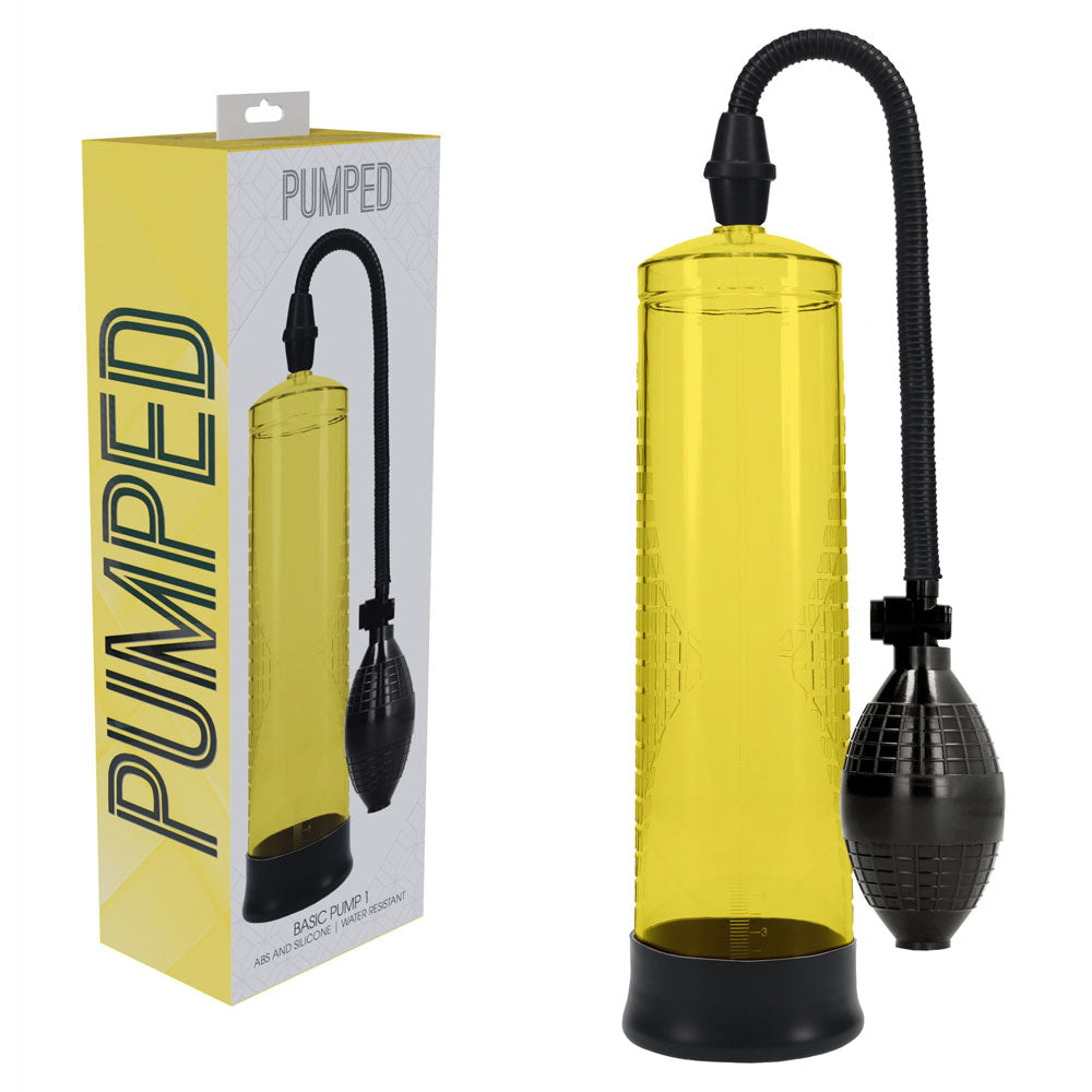 PUMPED Basic Pump 1 Penis Pump - Yellow