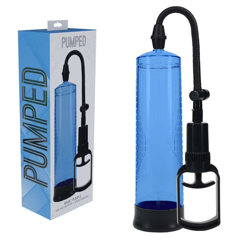 PUMPED Basic Pump 2 Penis Pump - Blue