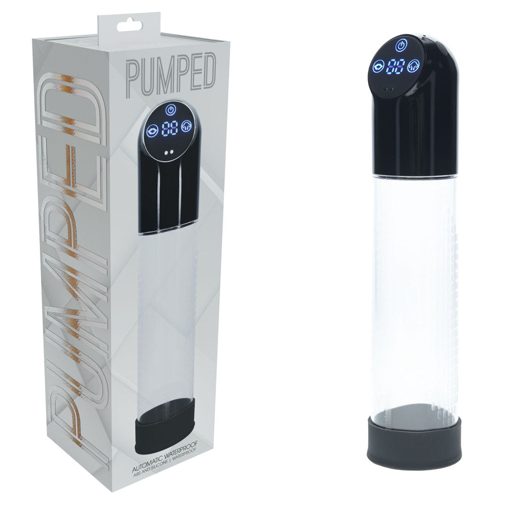 PUMPED Automatic Waterproof Pump - Black/Clear Automatic Penis Pump