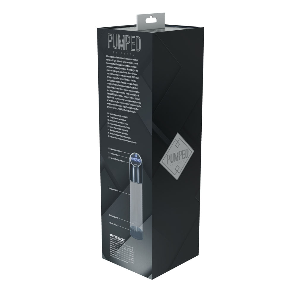 PUMPED Automatic Waterproof Pump - Gun Metal - Gunmetal/Clear