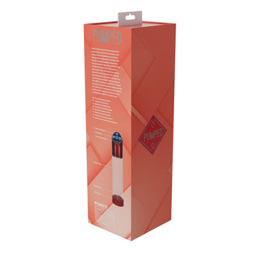 PUMPED Automatic Waterproof Pump - Metal Red - Red/Clear USB Rechargeable Automatic Penis Pump