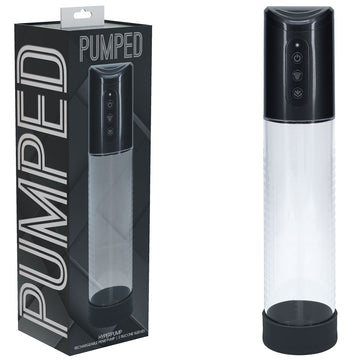 PUMPED Hyperpump Automatic Pump - Gunmetal - Gunmetal Grey USB Rechargeable Auto Penis Pump