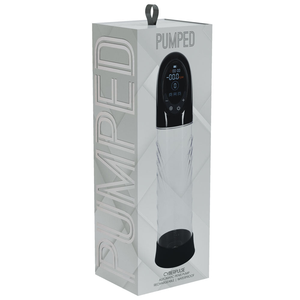 PUMPED CyberPulse Automatic Penis Pump - Black/Clear Auto Penis Pump